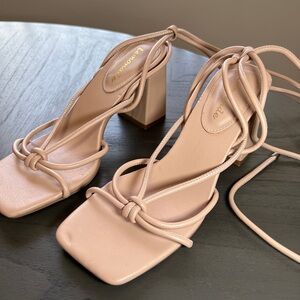 Nude Strappy Chucky Heel